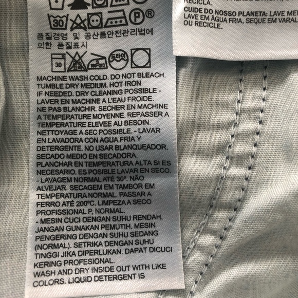 Levi's Medium Wash Distressed Overalls Size S - Picture 15 of 16